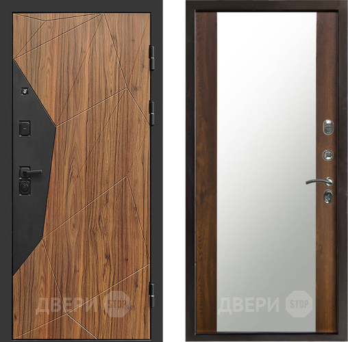 Входная металлическая Дверь Престиж Avangard Зеркало Дуб в Электрогорске