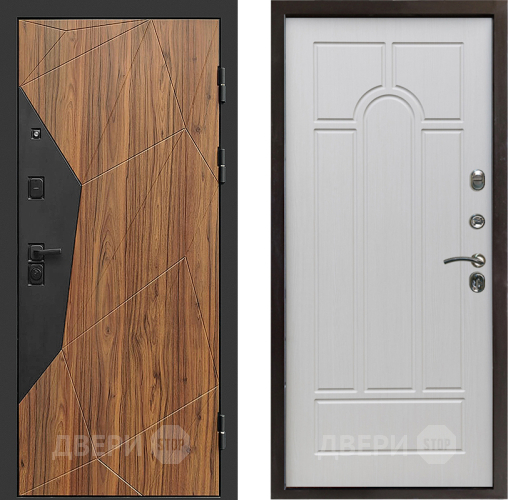 Входная металлическая Дверь Престиж Avangard Арка Лиственница белая в Электрогорске