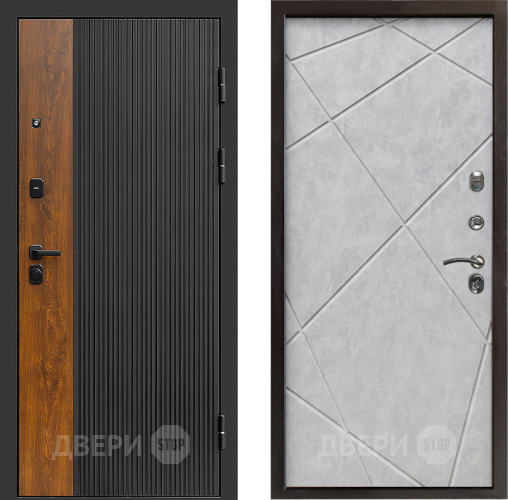 Входная металлическая Дверь Престиж Prestizh Лучи Бетон светлый в Электрогорске