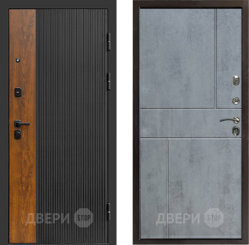 Входная металлическая Дверь Престиж Prestizh Горизонт Бетон темный в Электрогорске