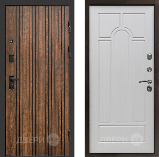 Входная металлическая Дверь Престиж Tvist Арка Лиственница белая в Электрогорске