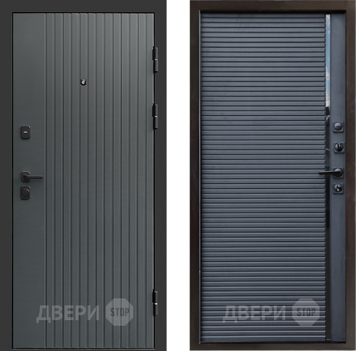 Входная металлическая Дверь Престиж Tvist Grey Porte Черный кварц в Электрогорске