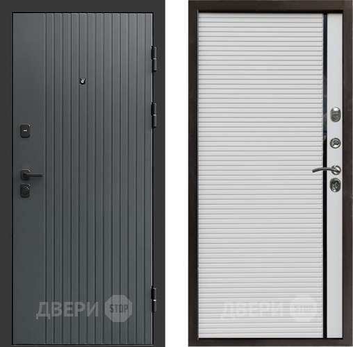Входная металлическая Дверь Престиж Tvist Grey Porte Белый в Электрогорске
