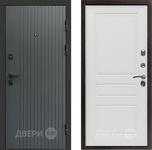 Входная металлическая Дверь Престиж Tvist Grey Классика Лиственница белая в Электрогорске