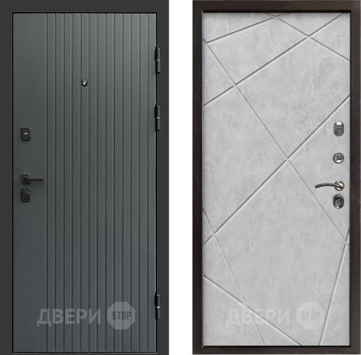 Дверь Престиж Tvist Grey Лучи Бетон светлый в Электрогорске