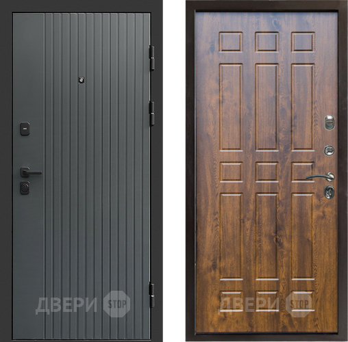 Входная металлическая Дверь Престиж Tvist Grey Спарта Дуб в Электрогорске