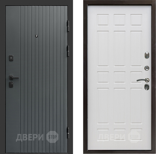 Входная металлическая Дверь Престиж Tvist Grey Спарта Лиственница белая в Электрогорске