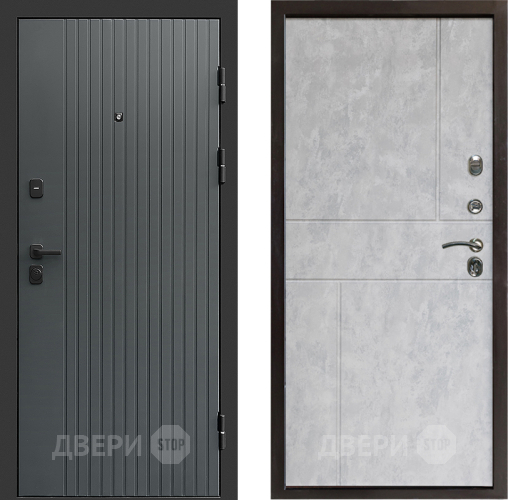 Входная металлическая Дверь Престиж Tvist Grey Горизонт Бетон светлый в Электрогорске