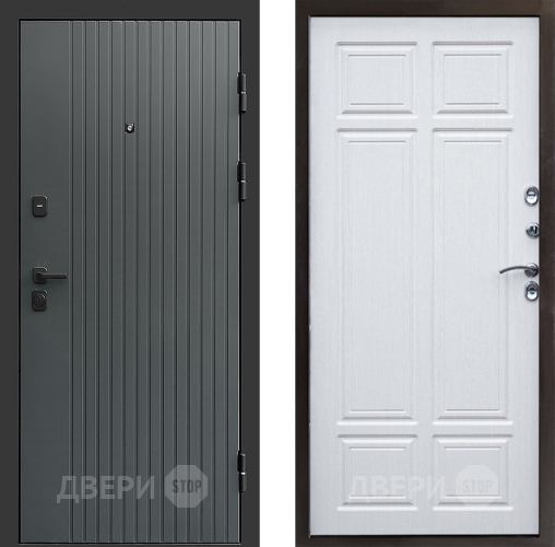Входная металлическая Дверь Престиж Tvist Grey Премиум Лиственница белая в Электрогорске