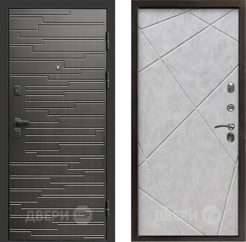 Дверь Престиж Rivera Лучи Бетон светлый в Электрогорске