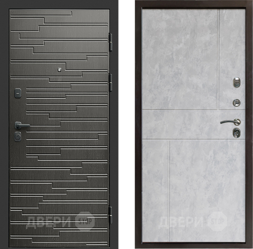Входная металлическая Дверь Престиж Rivera Горизонт Бетон светлый в Электрогорске