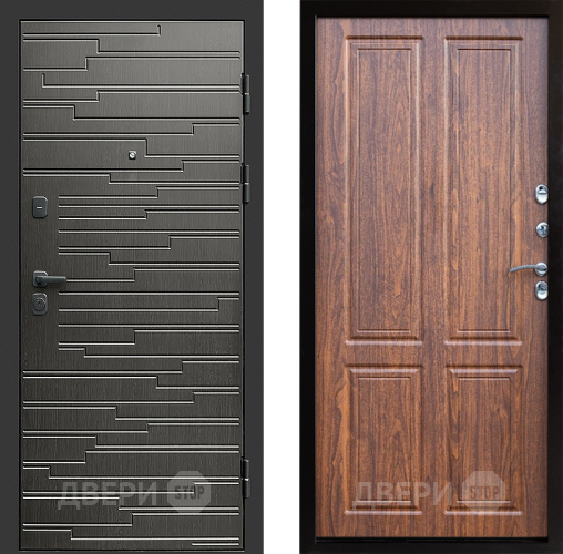 Входная металлическая Дверь Престиж Rivera Премиум Орех светлый в Электрогорске