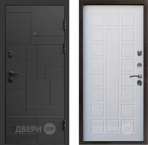 Входная металлическая Дверь Престиж Kvadro Престиж Белое дерево в Электрогорске