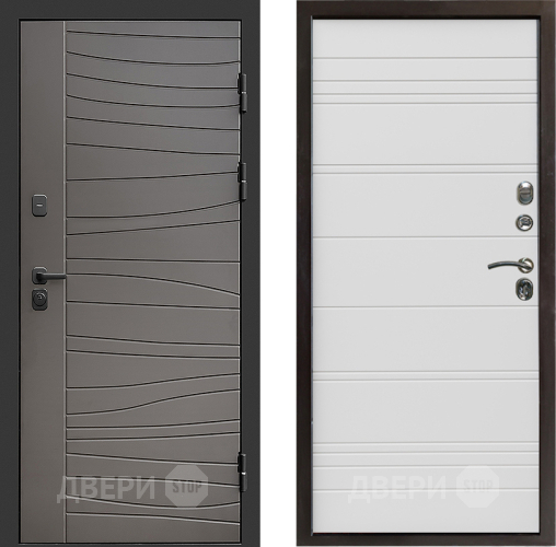 Входная металлическая Дверь Престиж Siciliya Line Белый в Электрогорске