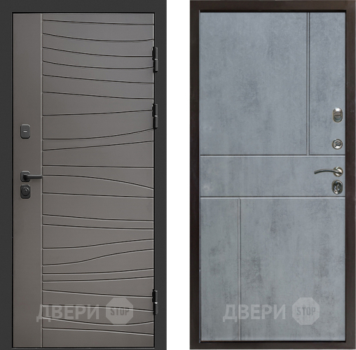 Входная металлическая Дверь Престиж Siciliya Горизонт Бетон темный в Электрогорске
