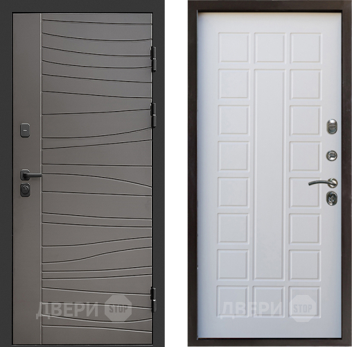 Входная металлическая Дверь Престиж Siciliya Престиж Белое дерево в Электрогорске