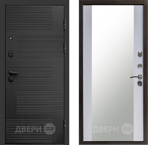 Дверь Престиж Favorit Зеркало Белый софт в Электрогорске