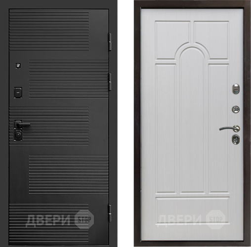 Входная металлическая Дверь Престиж Favorit Арка Лиственница белая в Электрогорске