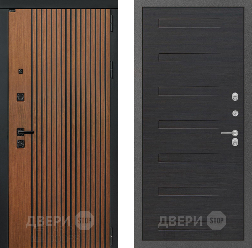 Входная металлическая Дверь Лабиринт (LABIRINT) Шторм 14 Эковенге поперечный в Электрогорске