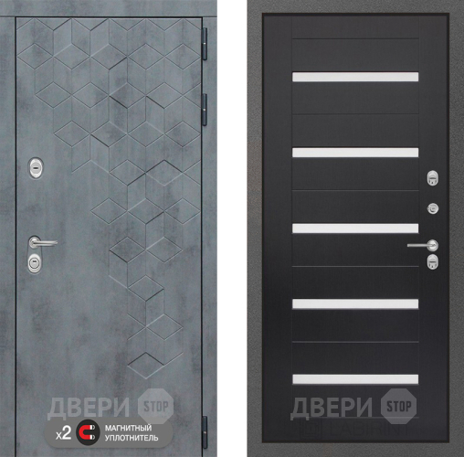 Входная металлическая Дверь Лабиринт (LABIRINT) Бетон 01 Венге в Электрогорске