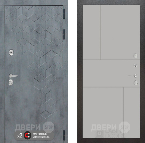 Входная металлическая Дверь Лабиринт (LABIRINT) Бетон 21 Грей софт в Электрогорске