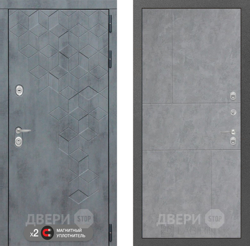 Входная металлическая Дверь Лабиринт (LABIRINT) Бетон 21 Бетон светлый в Электрогорске