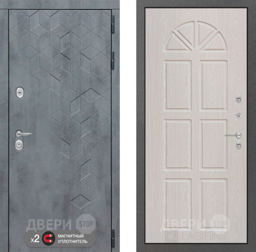 Дверь Лабиринт (LABIRINT) Бетон 15 VINORIT Алмон 25 в Электрогорске