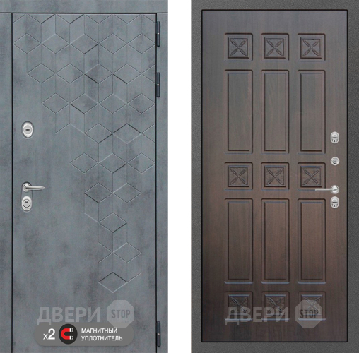 Входная металлическая Дверь Лабиринт (LABIRINT) Бетон 16 VINORIT Алмон 28 в Электрогорске