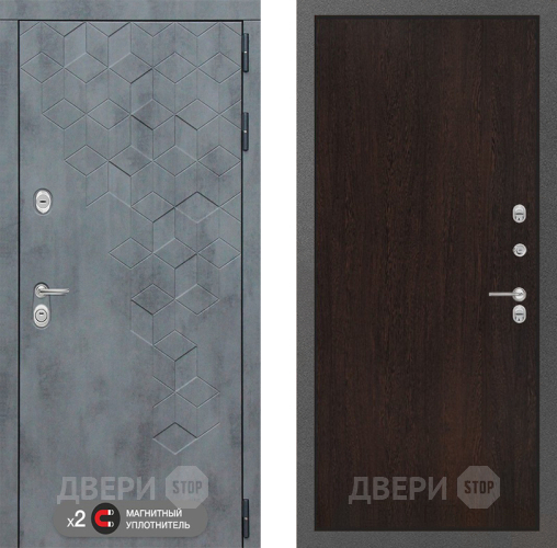 Входная металлическая Дверь Лабиринт (LABIRINT) Бетон 05 Венге в Электрогорске
