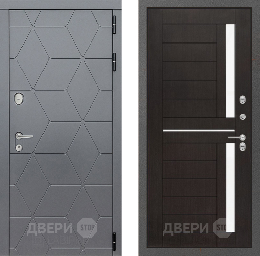 Входная металлическая Дверь Лабиринт (LABIRINT) Cosmo 02 Венге в Электрогорске