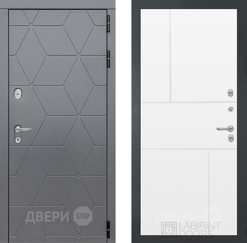 Дверь Лабиринт (LABIRINT) Cosmo 21 Белый софт в Электрогорске