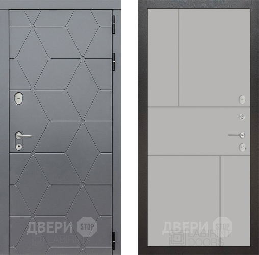 Входная металлическая Дверь Лабиринт (LABIRINT) Cosmo 21 Грей софт в Электрогорске