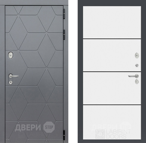 Дверь Лабиринт (LABIRINT) Cosmo 25 Белый софт в Электрогорске