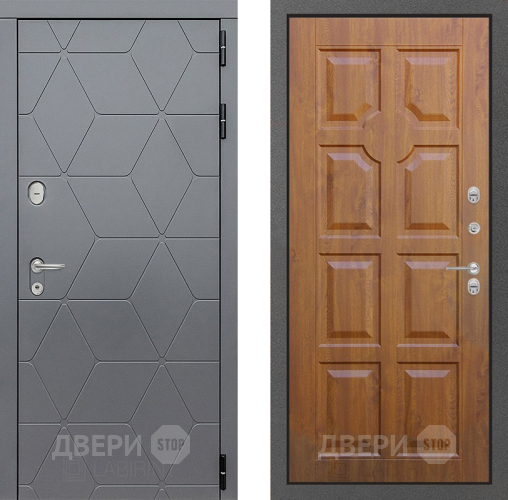 Входная металлическая Дверь Лабиринт (LABIRINT) Cosmo 17 Дуб золото в Электрогорске