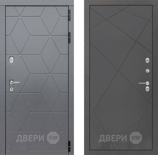Входная металлическая Дверь Лабиринт (LABIRINT) Cosmo 24 Графит софт в Электрогорске