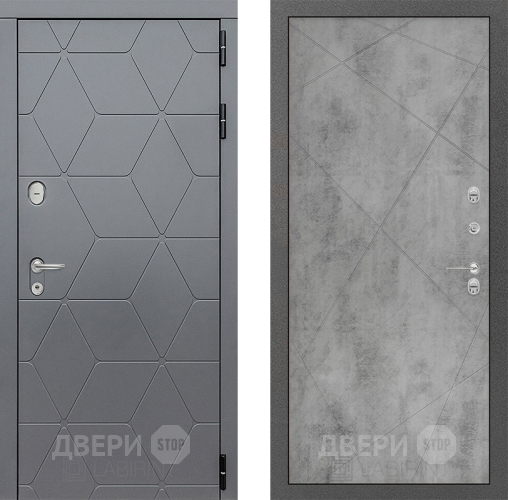 Входная металлическая Дверь Лабиринт (LABIRINT) Cosmo 24 Бетон светлый в Электрогорске