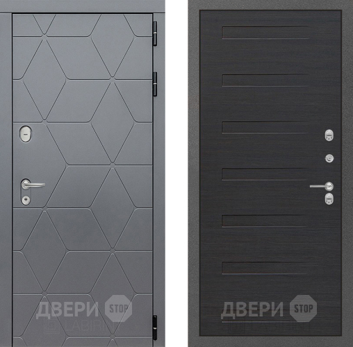 Входная металлическая Дверь Лабиринт (LABIRINT) Cosmo 14 Эковенге поперечный в Электрогорске