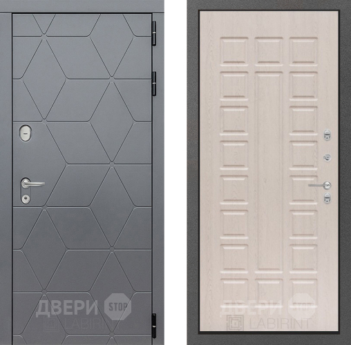 Входная металлическая Дверь Лабиринт (LABIRINT) Cosmo 04 Беленый дуб в Электрогорске