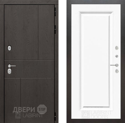 Дверь Лабиринт (LABIRINT) Urban 27 Белый (RAL-9003) в Электрогорске