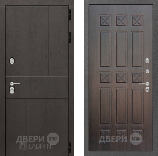 Входная металлическая Дверь Лабиринт (LABIRINT) Urban 16 VINORIT Алмон 28 в Электрогорске