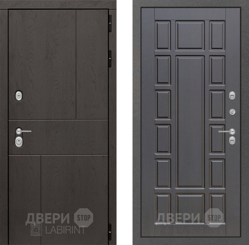 Входная металлическая Дверь Лабиринт (LABIRINT) Urban 12 Венге в Электрогорске
