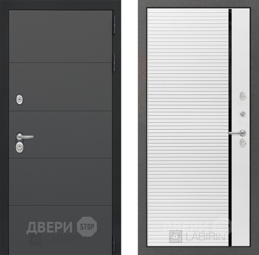 Дверь Лабиринт (LABIRINT) Art 22 Белый софт в Электрогорске