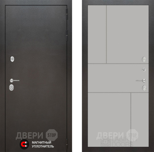 Входная металлическая Дверь Лабиринт (LABIRINT) Silver 21 Грей софт в Электрогорске