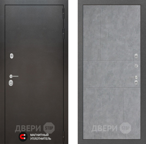 Входная металлическая Дверь Лабиринт (LABIRINT) Silver 21 Бетон светлый в Электрогорске