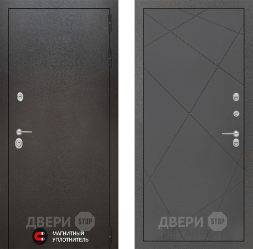 Входная металлическая Дверь Лабиринт (LABIRINT) Silver 24 Графит софт в Электрогорске