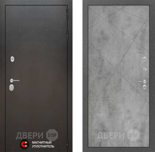 Входная металлическая Дверь Лабиринт (LABIRINT) Silver 24 Бетон светлый в Электрогорске