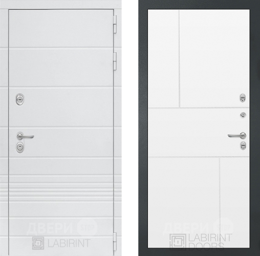 Дверь Лабиринт (LABIRINT) Трендо 21 Белый софт в Электрогорске