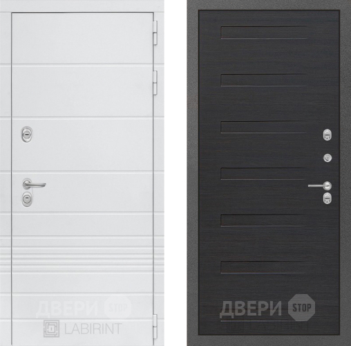 Входная металлическая Дверь Лабиринт (LABIRINT) Трендо 14 Эковенге поперечный в Электрогорске