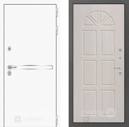 Дверь Лабиринт (LABIRINT) Лайн White 15 VINORIT Алмон 25 в Электрогорске