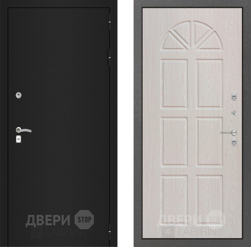 Дверь Лабиринт (LABIRINT) Classic шагрень черная 15 VINORIT Алмон 25 в Электрогорске